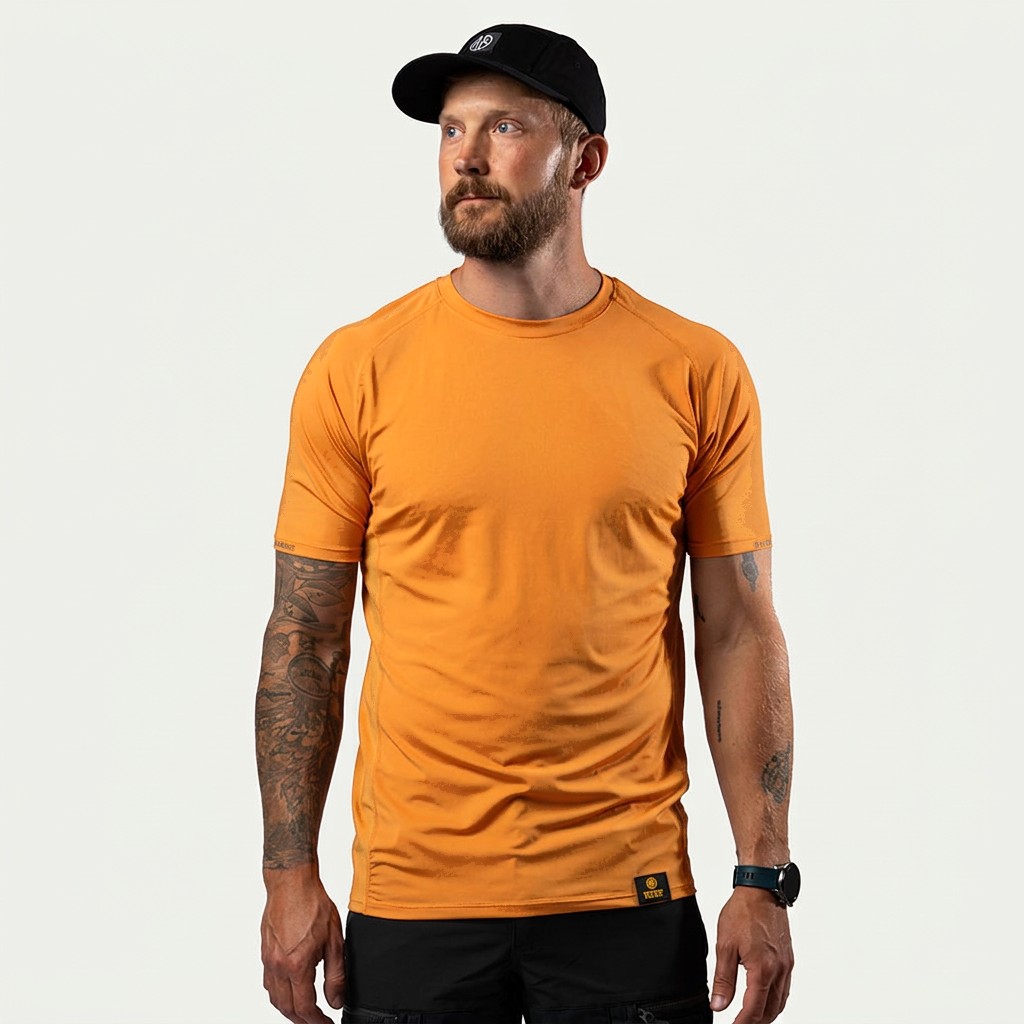 Apricot BN205 Performance Tee on model