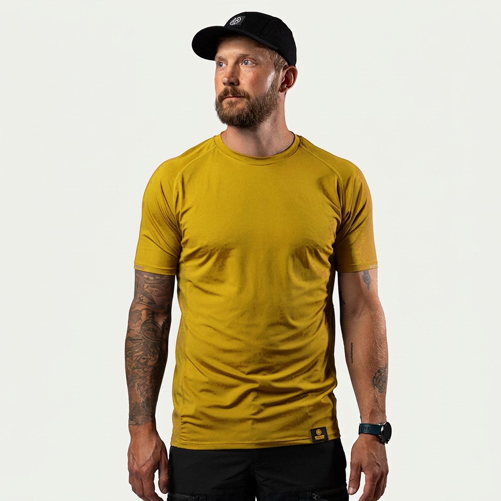Gold Flake BN205 Performance Tee on model